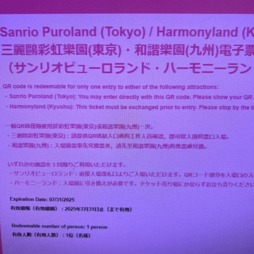 サンリオピューロランド 大人 1dayパス1~9枚 